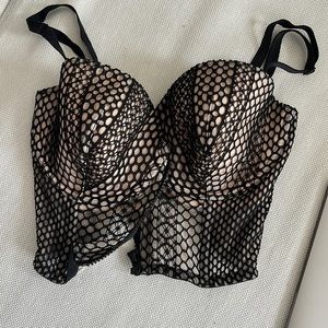 Victoria secret zip-up corset top